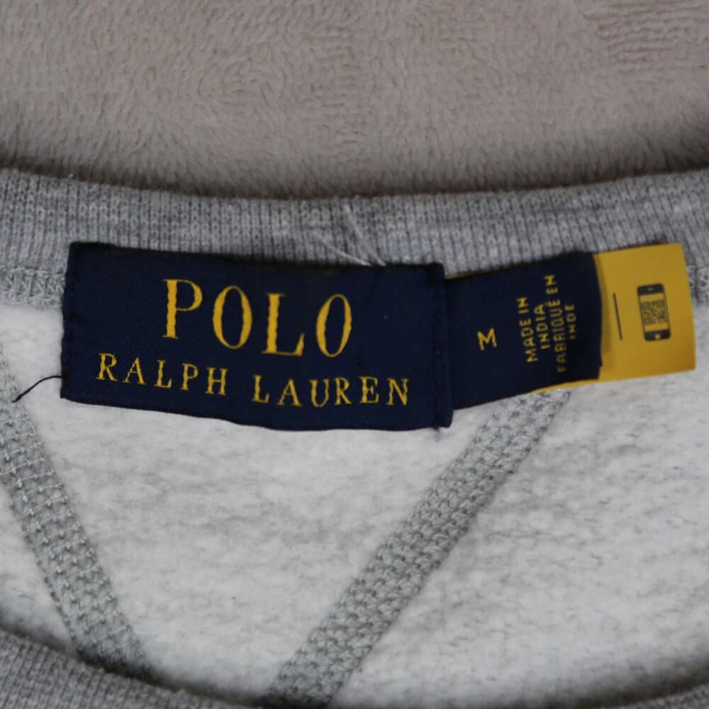 Polo Ralph Lauren Sweatshirt Mens Medium Gray Pony Preppy Classic Athleisure - Picture 3 of 6